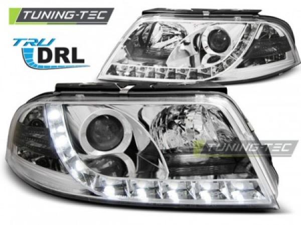 Scheinwerfer DRL LED Tagfahrlicht passend für VW Passat 3BG Bj. 00-05 Chrom