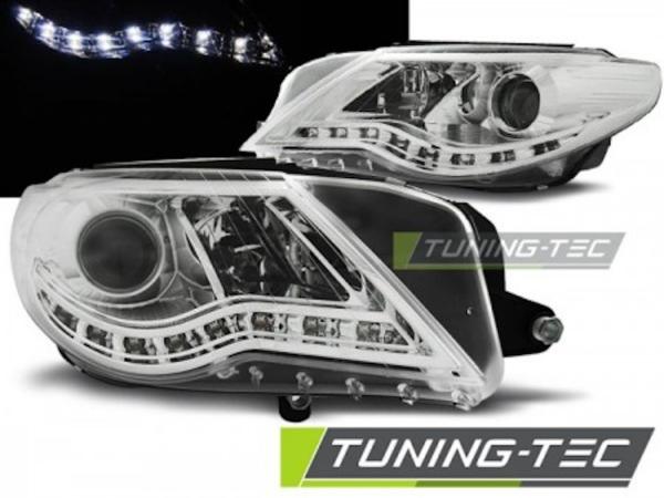 Scheinwerfer LED Tagfahrlicht Optik passend für VW Passat CC Bj. 08-12 Chrom
