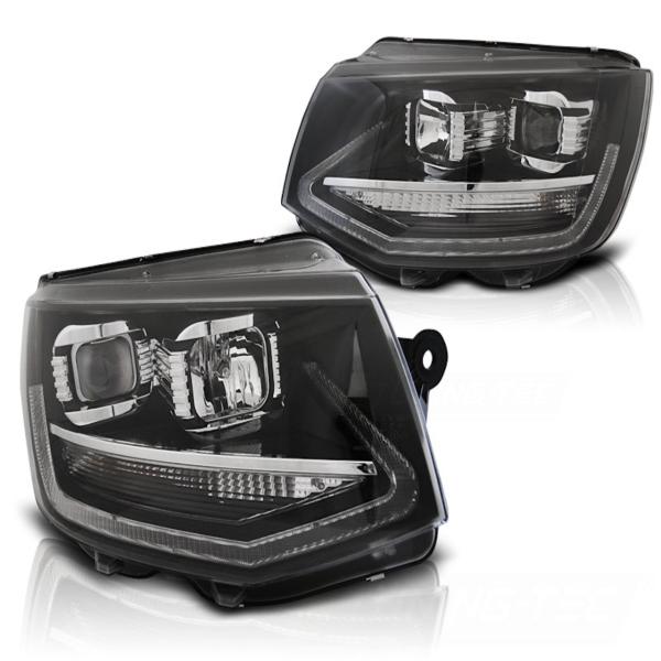 Scheinwerfer DRL LED Tagfahrlicht passend für VW T6 Bj. 15-19 Schwarz