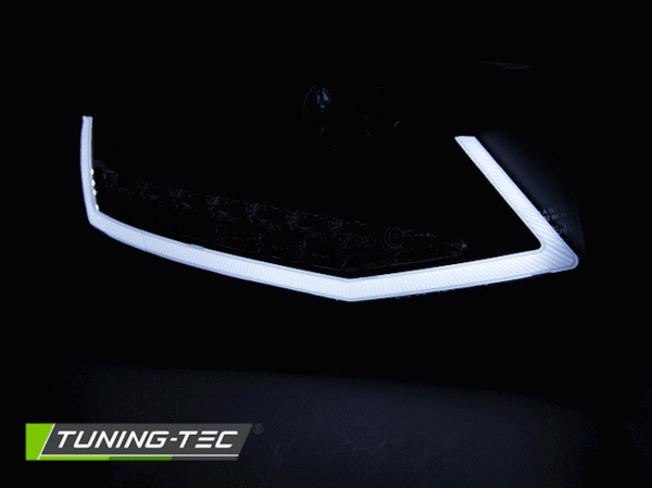 Scheinwerfer DRL LED Tagfahrlicht passend für VW T6 Bj. 15-19 Schwarz mit LED Blinker