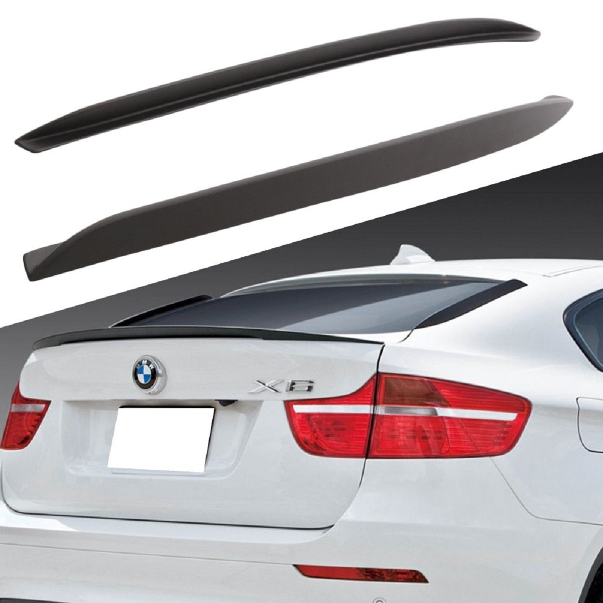 Dachspoiler-Seitenblenden Schwarz matt passend für BMW X6 E71 2007-2014