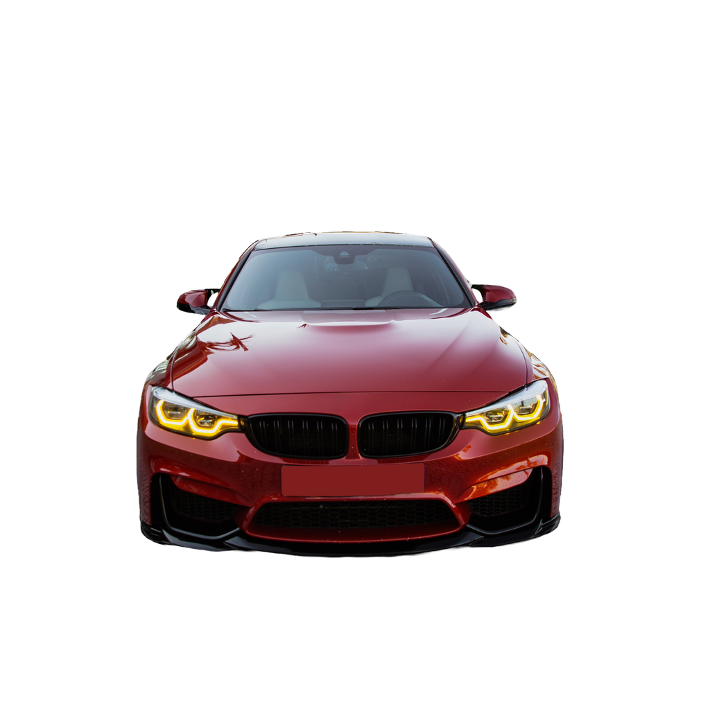Frontspoiler-Flaps schwarz glänzend passend für BMW M4 F82 / M3 F80 2014-2021 mit Front Flaps – Ansicht 6