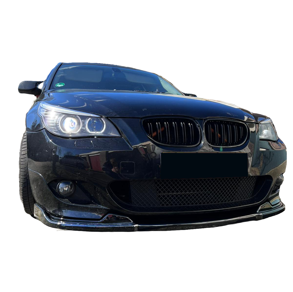 Frontsplitter schwarz glänzend passend für BMW 5er E60 E61 M-Paket 2003-2010 – Ansicht 8
