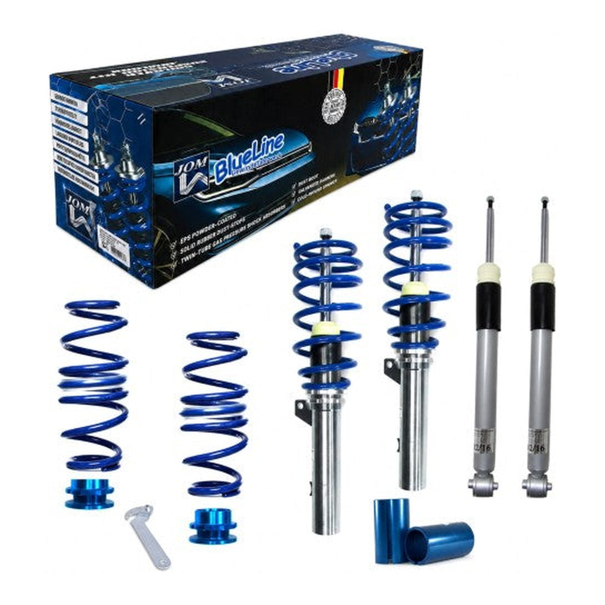 BlueLine Gewindefahrwerk passend für Golf 8 (CD) HA Mehrlenker Multilink passend für VW Golf 8 (CD) 1.0 TSI/ 1.2 TSI/ 1.5 TSI/ 1.5 TGI/ 2.0 TDI