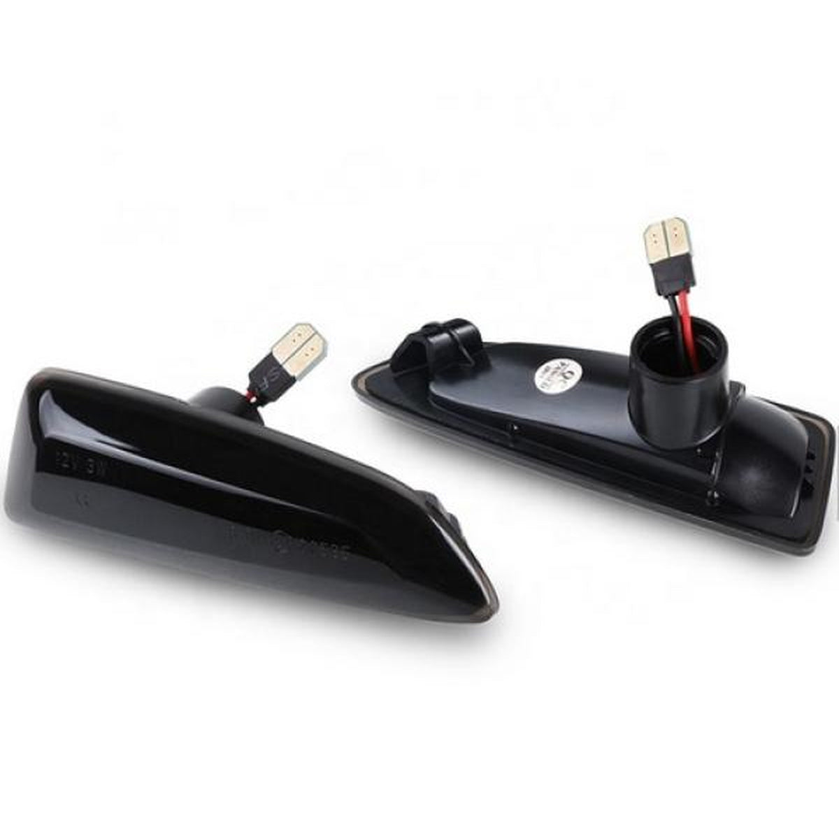 Clignotants latéraux LED noirs compatibles avec Astra J Zafira C Insignia B