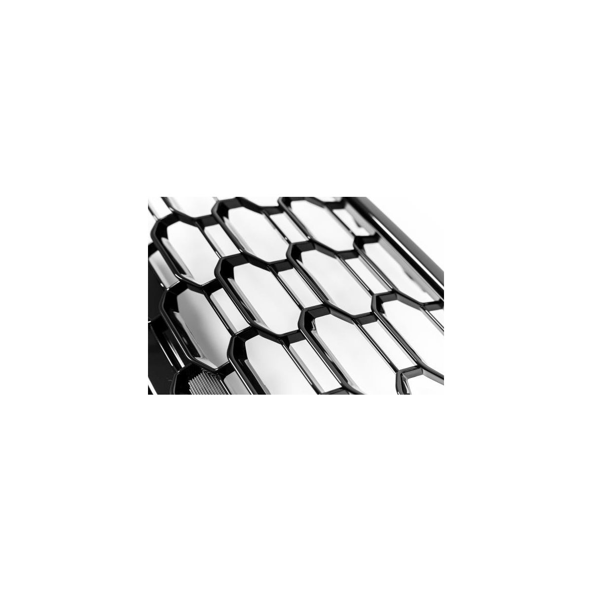 Calandre sport noire avec emblème et support de plaque compatible avec Audi A5 F5