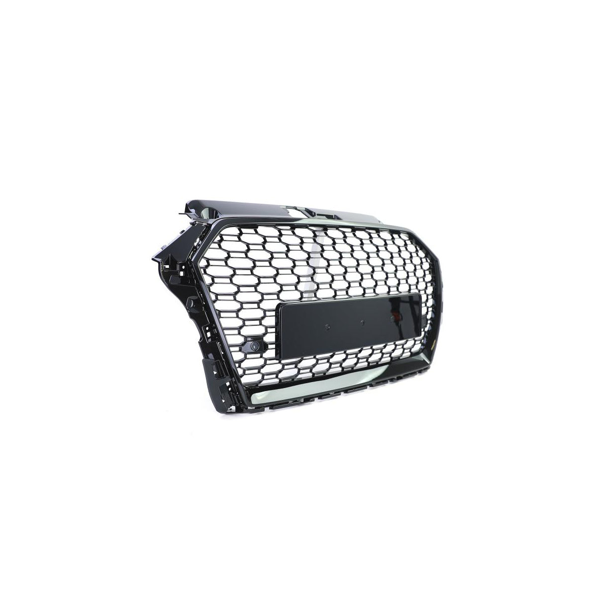 Frontgrill schwarz Sport mit Kennzeichenhalter passend für Audi A3 8V Facelift ab 2016