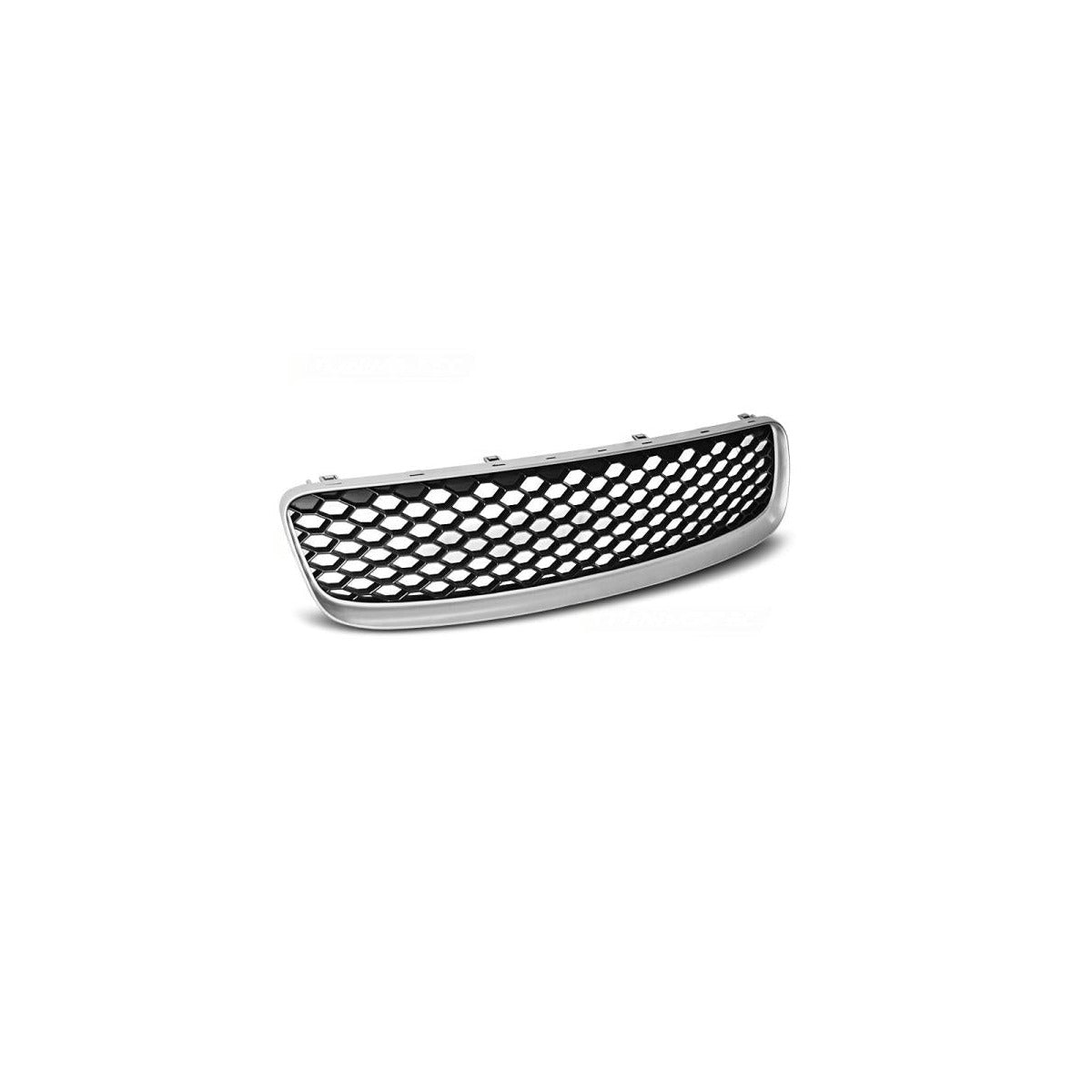Calandre sport / Calandre adaptée pour Audi TT 8N 99-06 argent mat design nid d'abeille