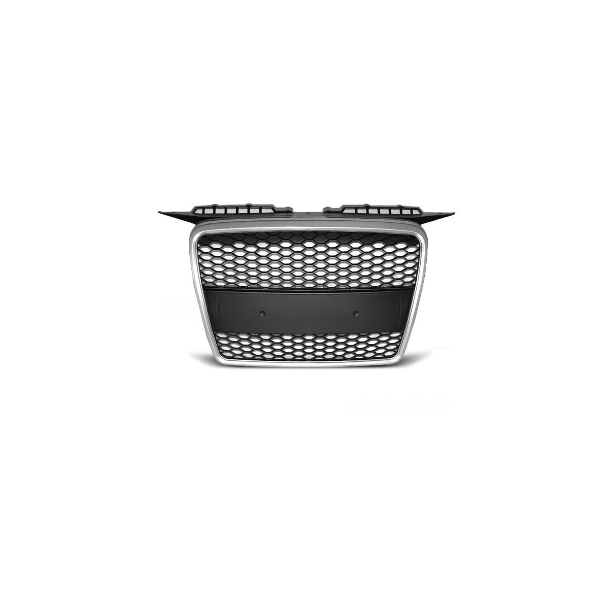 Calandre sport / calandre compatible avec Audi A3 8P 04-08 argent mat design nid d'abeille