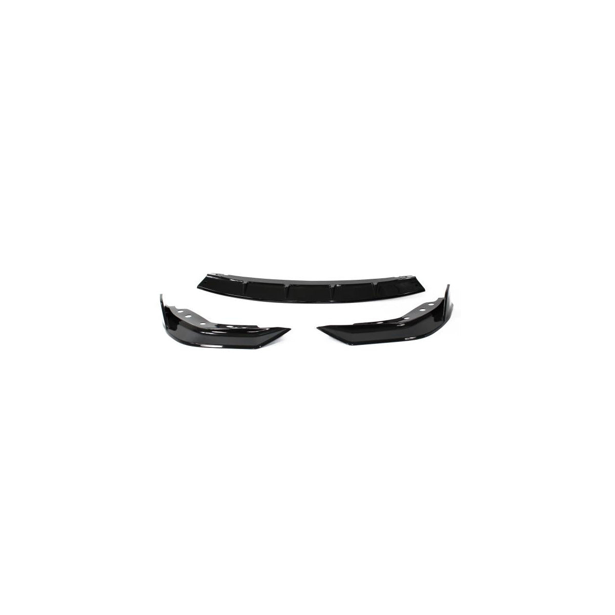 Lame de spoiler avant Sport Performance +ABE+ noir brillant, en 3 parties, compatible avec BMW Série 3, G20, G21 2019-