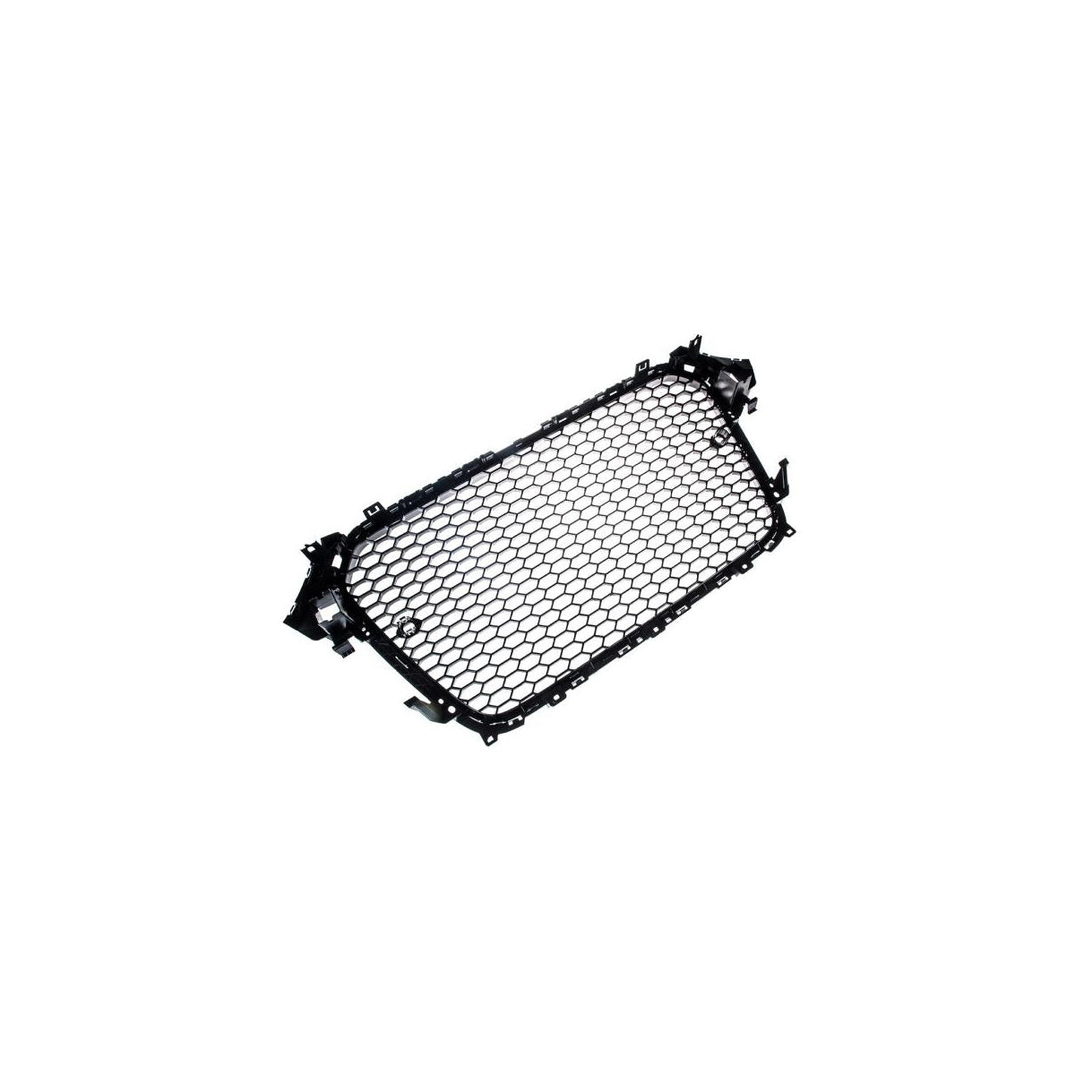 Calandre sport / calandre de radiateur compatible avec Audi A4 B8 Facelift 13-16 noir brillant avec support d'emblème