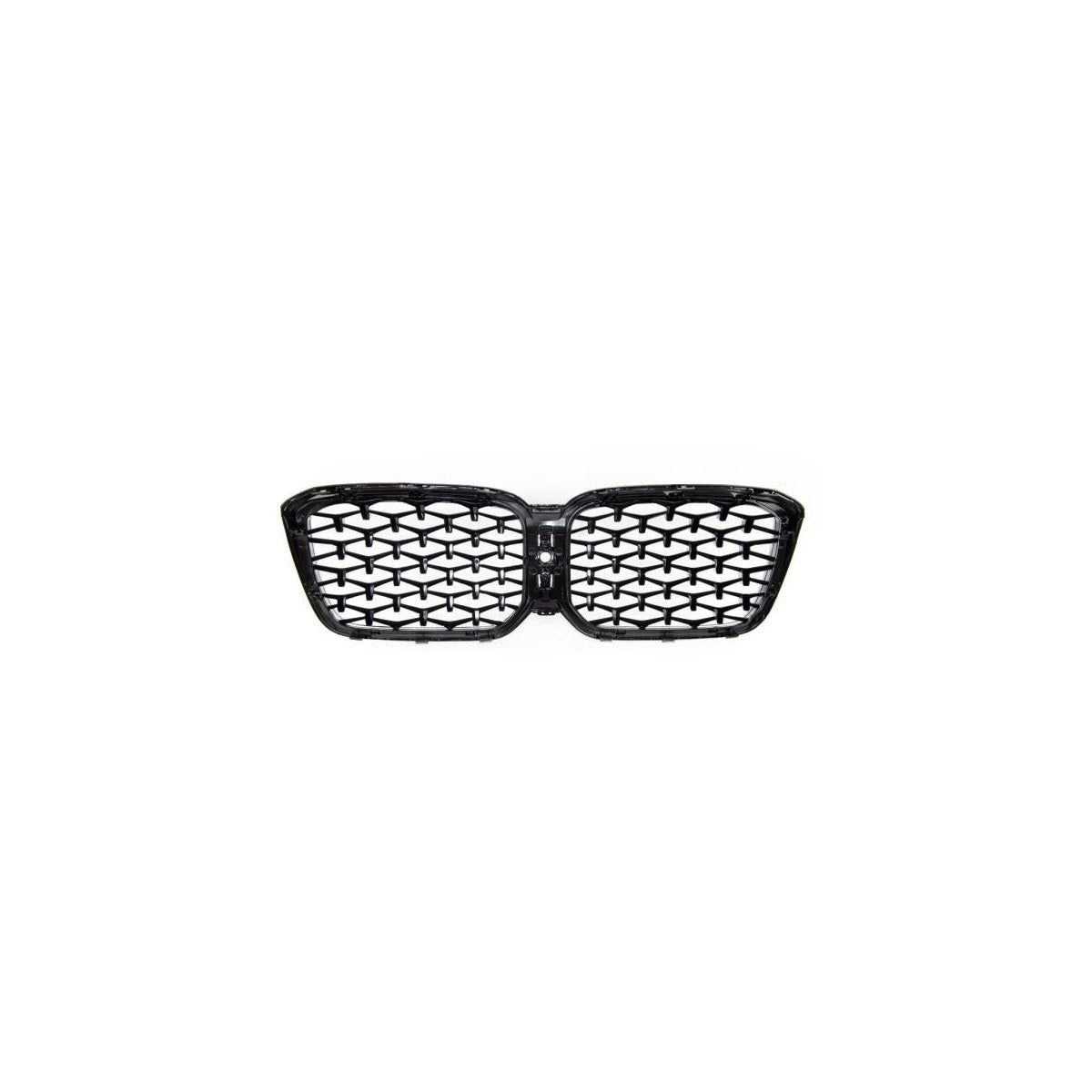 Calandre sport pour BMW X3 X4 à partir de 2021, style diamant, noir brillant