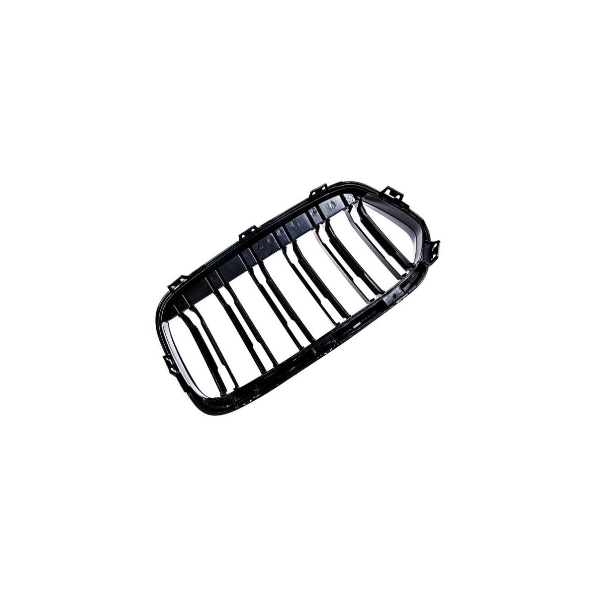 Calandre sport double barrette compatible avec BMW X2 F39 17-23 noir brillant