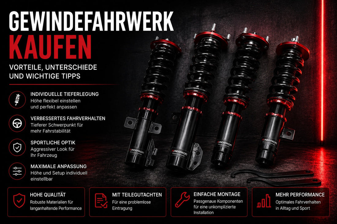 Gewindefahrwerk kaufen – Vorteile, Unterschiede und wichtige Tipps
