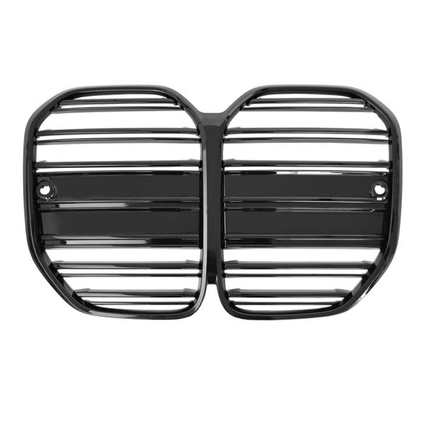 Sport GRILL Kühlergrill Schwarz Glanz passend für BMW 4ER G22 G23 DOPPELSTEG Glanz