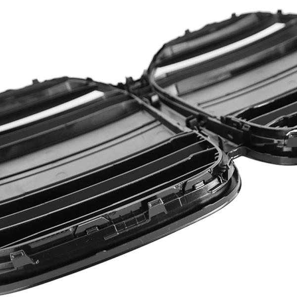 Sport GRILL Kühlergrill Schwarz Glanz passend für BMW 4ER G22 G23 DOPPELSTEG Glanz