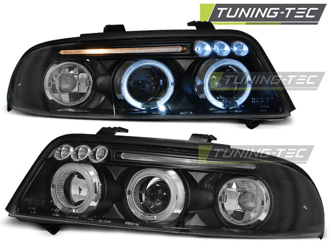 Scheinwerfer Angel Eyes Schwarz passend für AUDI A4 01.99-09.00