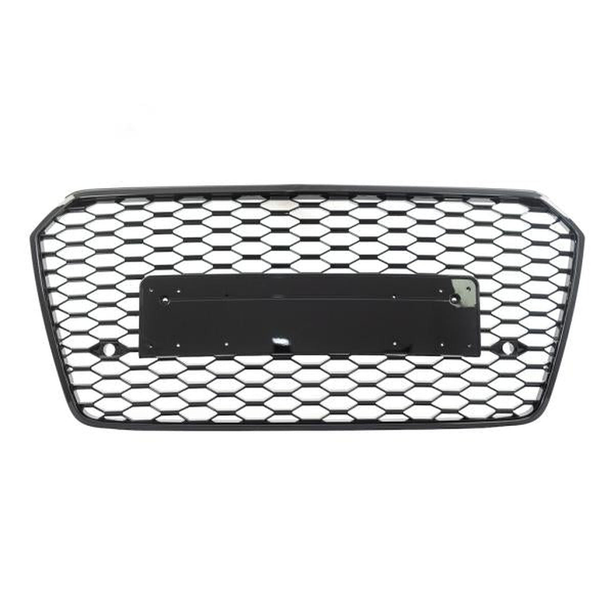 Calandre nid d'abeille noir brillant compatible avec Audi A7 C7 de 2014 à 2018, pas pour RS7