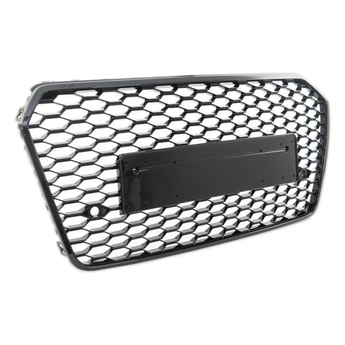 Calandre nid d'abeille noir brillant compatible avec Audi A7 C7 de 2014 à 2018, pas pour RS7
