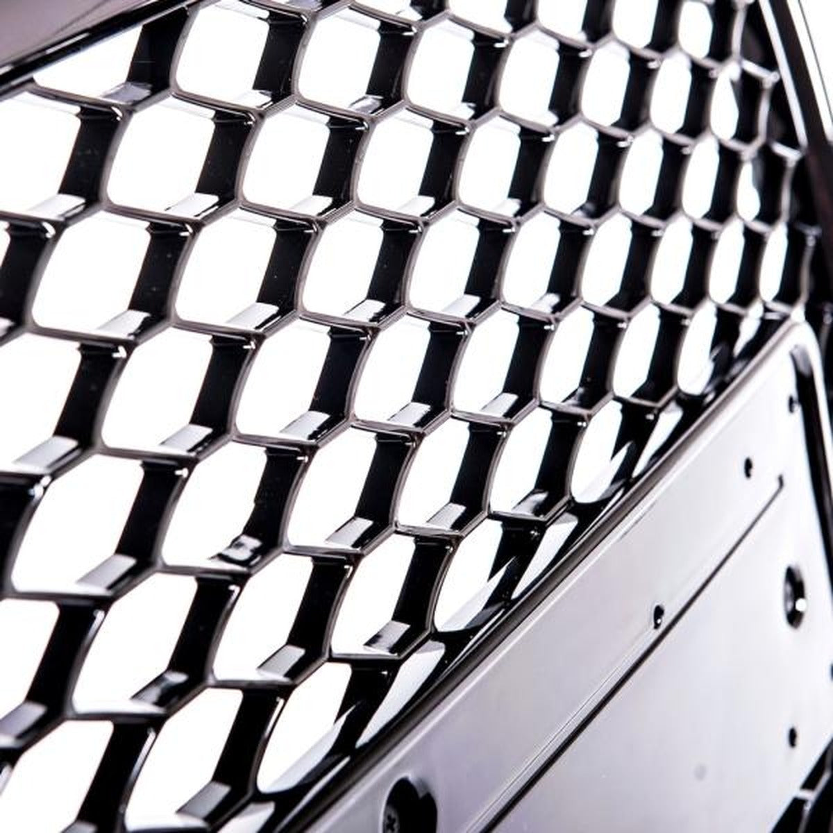 Calandre nid d'abeille Sport noir brillant compatible avec Audi A4 B8 08-12, pas pour RS4