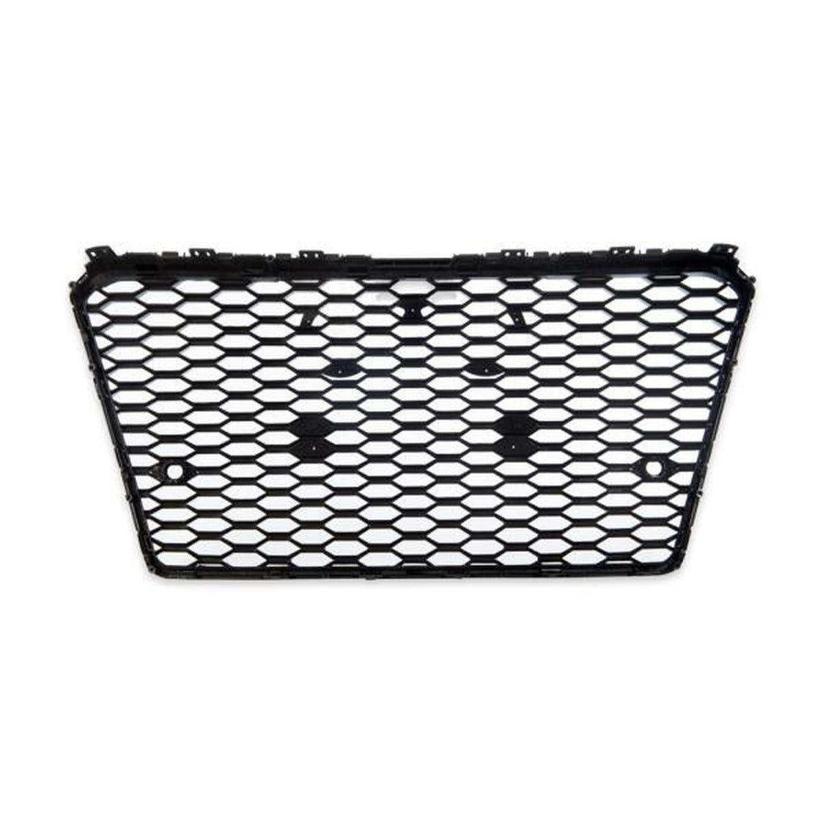 Calandre nid d'abeille noir brillant compatible avec Audi A7 C7 2010-2014, pas pour RS7