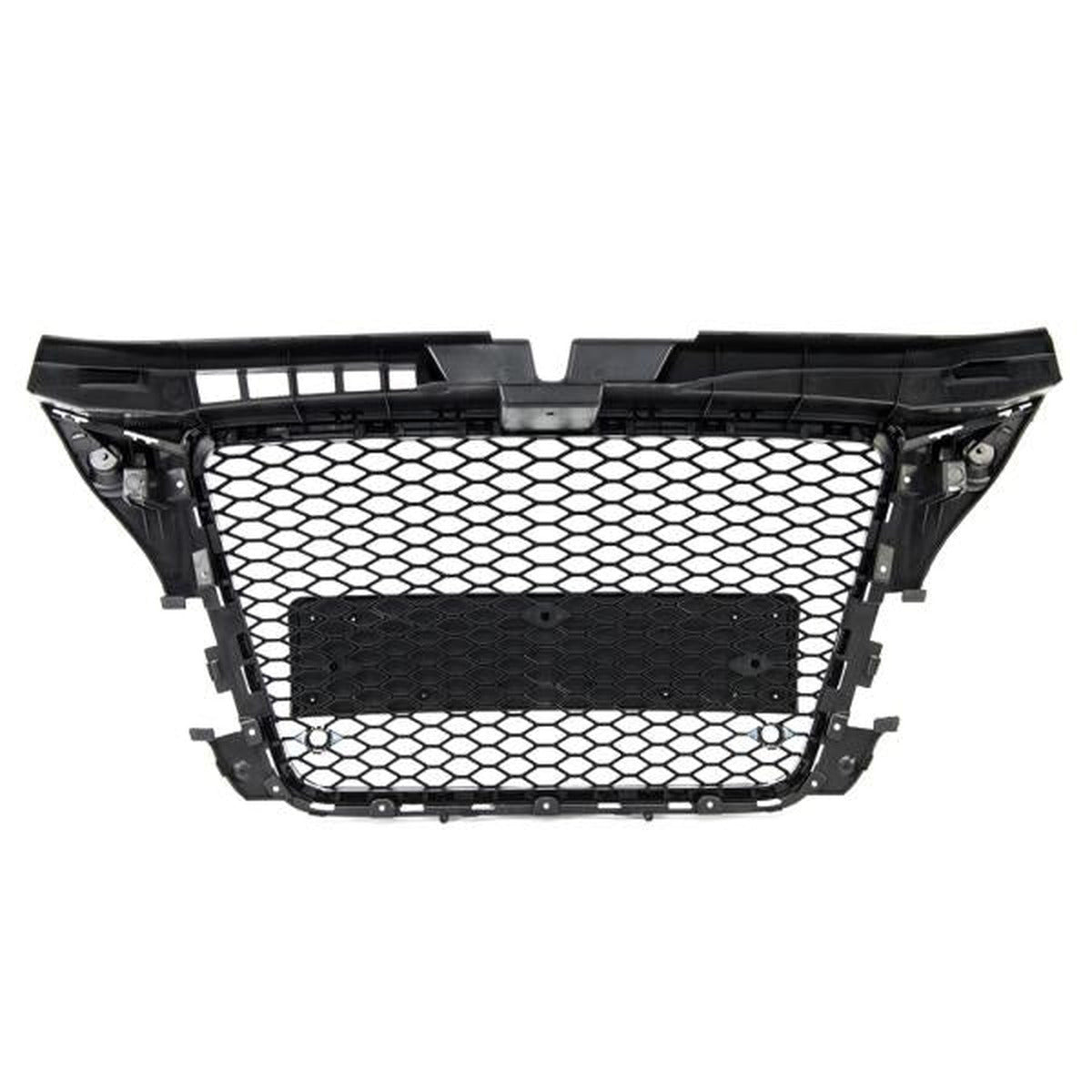 Calandre nid d'abeille pour PDC noir brillant compatible avec Audi A3 8P Facelift 08-13 sauf RS3