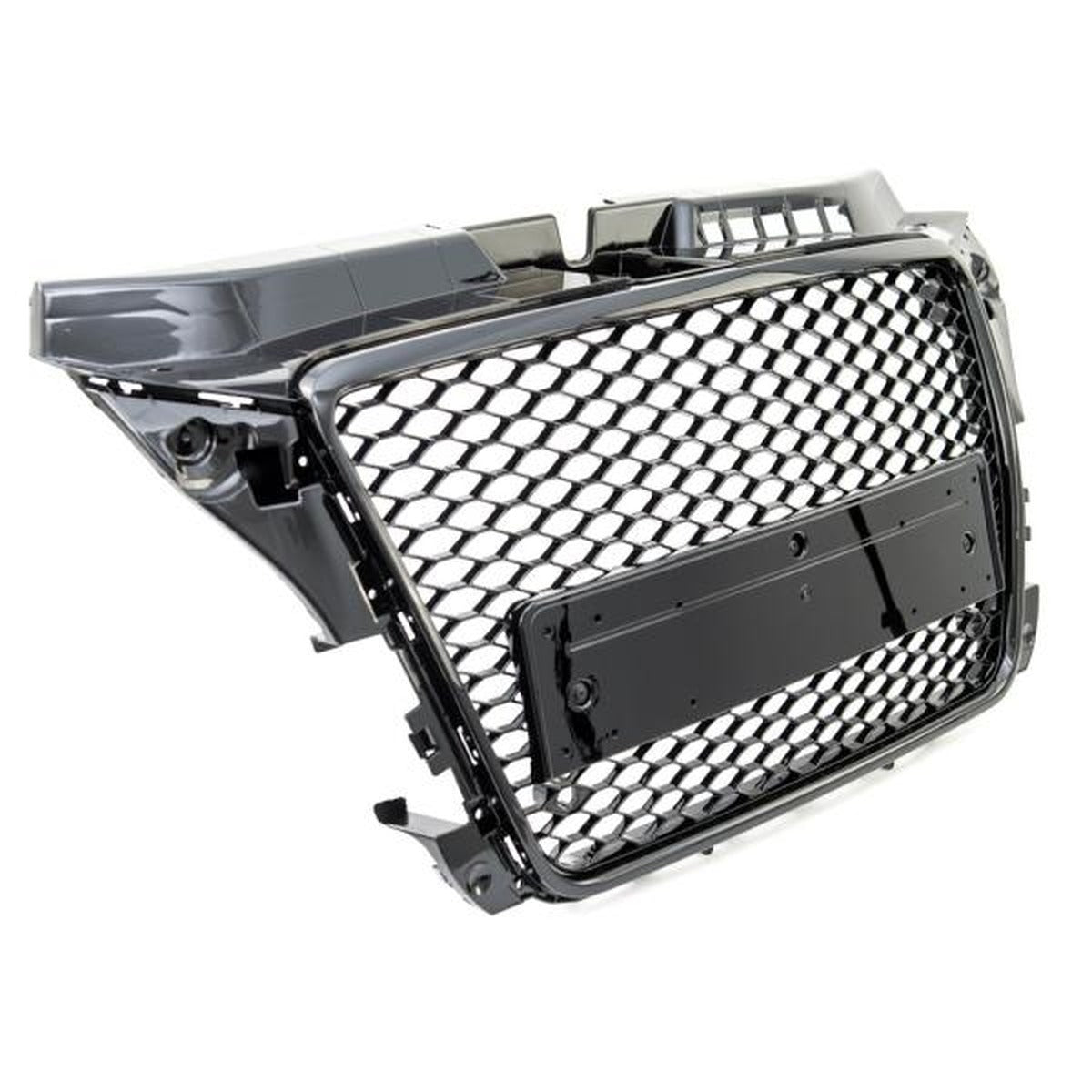 Calandre nid d'abeille pour PDC noir brillant compatible avec Audi A3 8P Facelift 08-13 sauf RS3