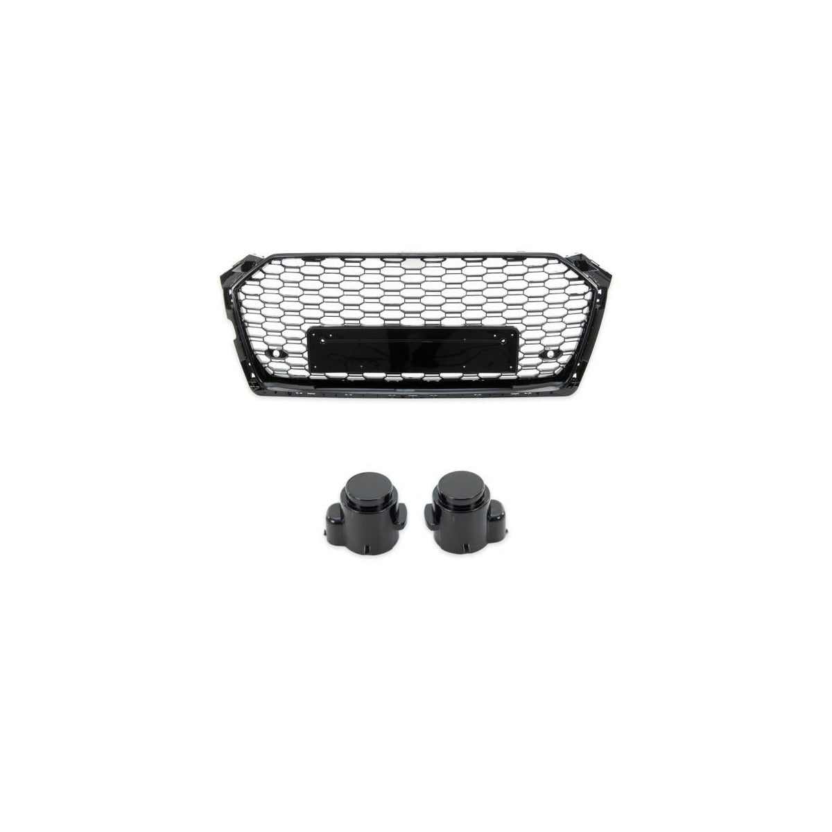 Calandre nid d'abeille noir brillant complète compatible avec Audi A5 F5 sauf RS5