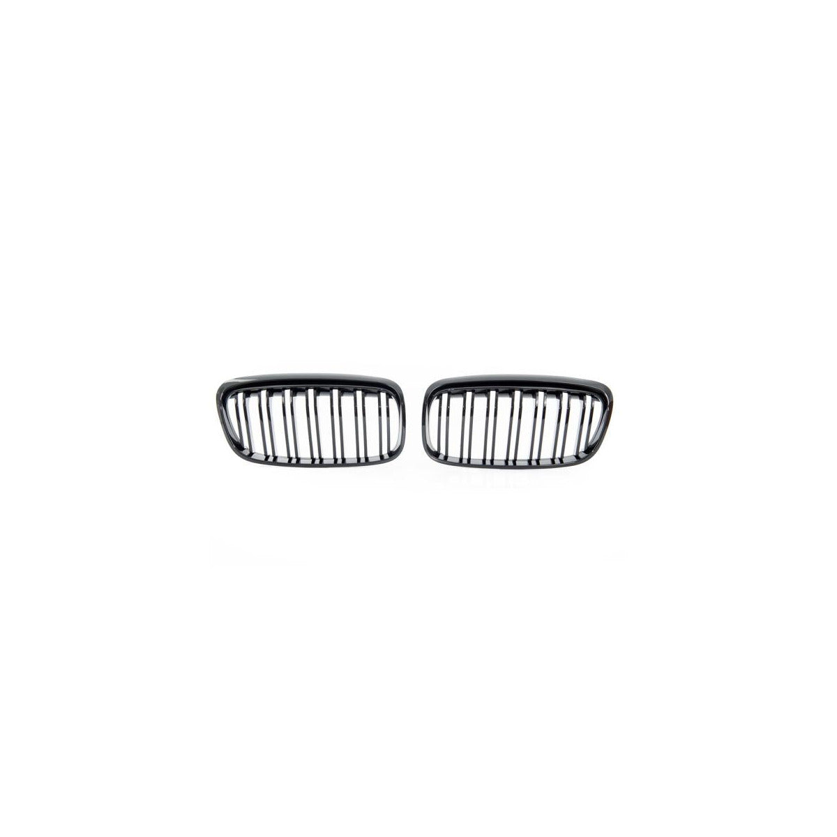 Jeu de calandres doubles à bords noirs brillants compatible avec BMW Série 2 Active Tourer F45