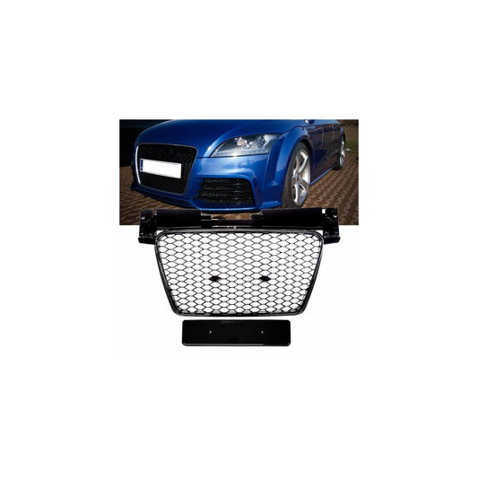 Kühlergrill Wabengrill Schwarz glanz passend für Audi TT 8J 06-16
