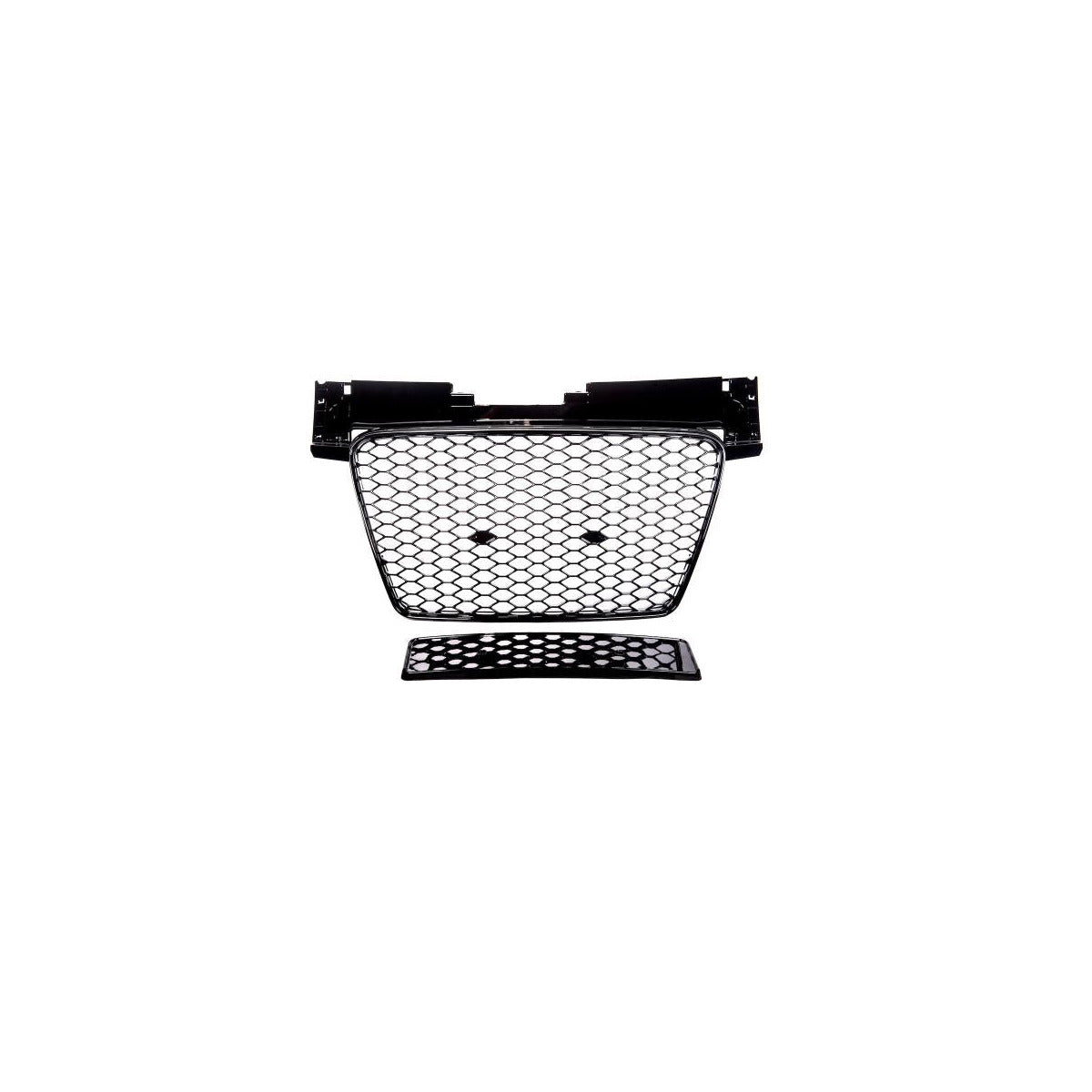 Grille de calandre nid d'abeille noir brillant compatible avec Audi TT 8J 06-16