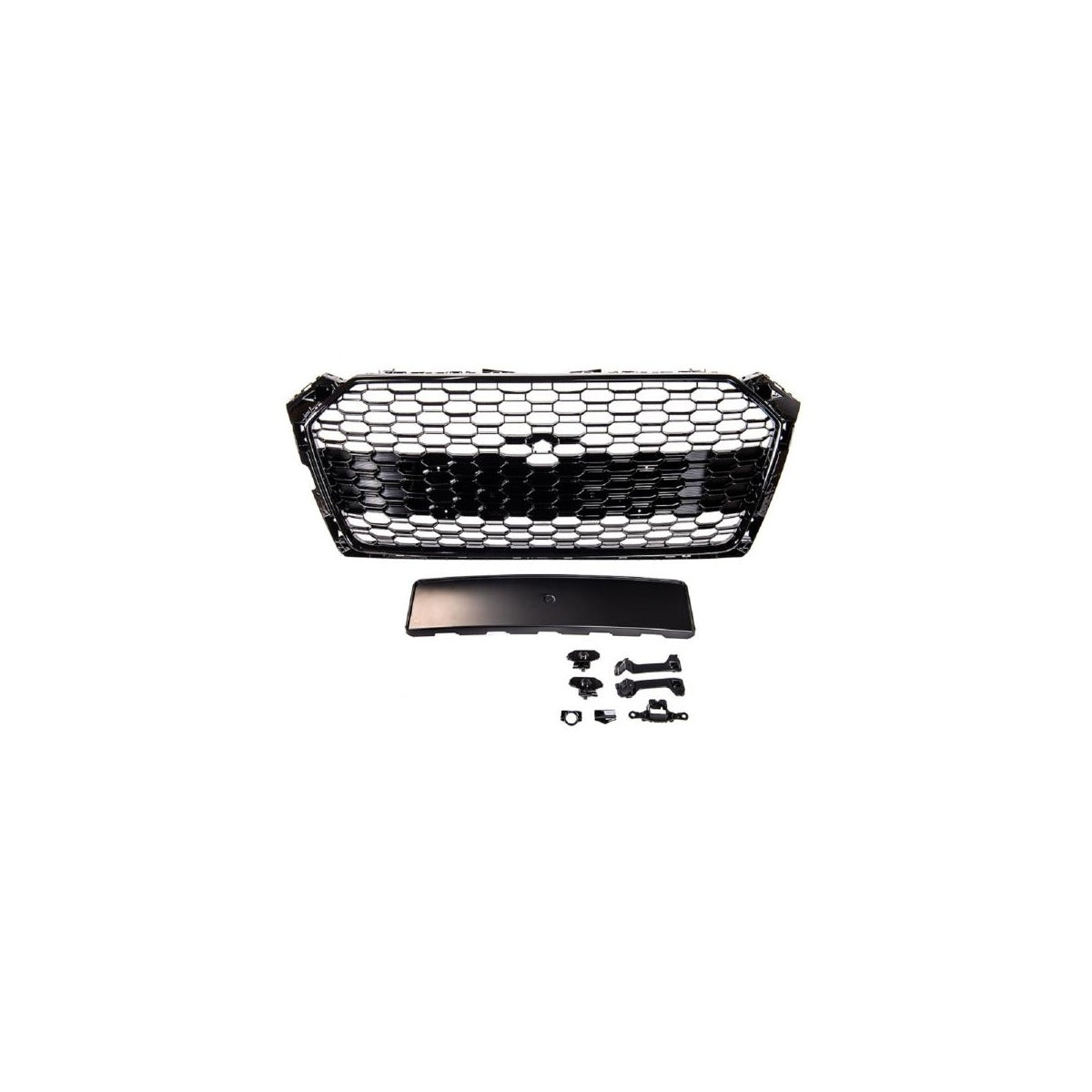 Calandre nid d'abeille noir brillant compatible Audi A5 F5, sauf S5 RS5
