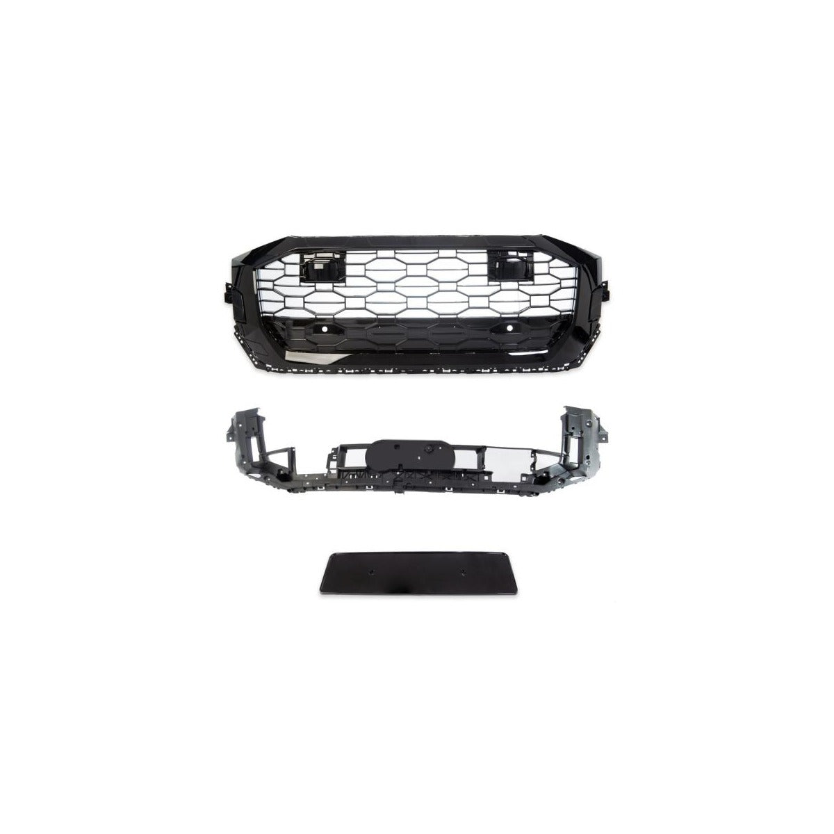 Calandre nid d'abeille sport noir brillant compatible avec Audi Q8 4M sauf RSQ8