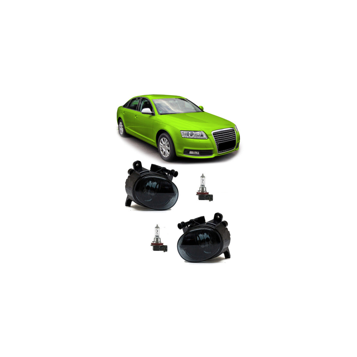 Nebelscheinwerfer H11 Smoke passend für Audi A5 8T A4 B8 A6 4G Q3 VW Passat CC – Bild 1