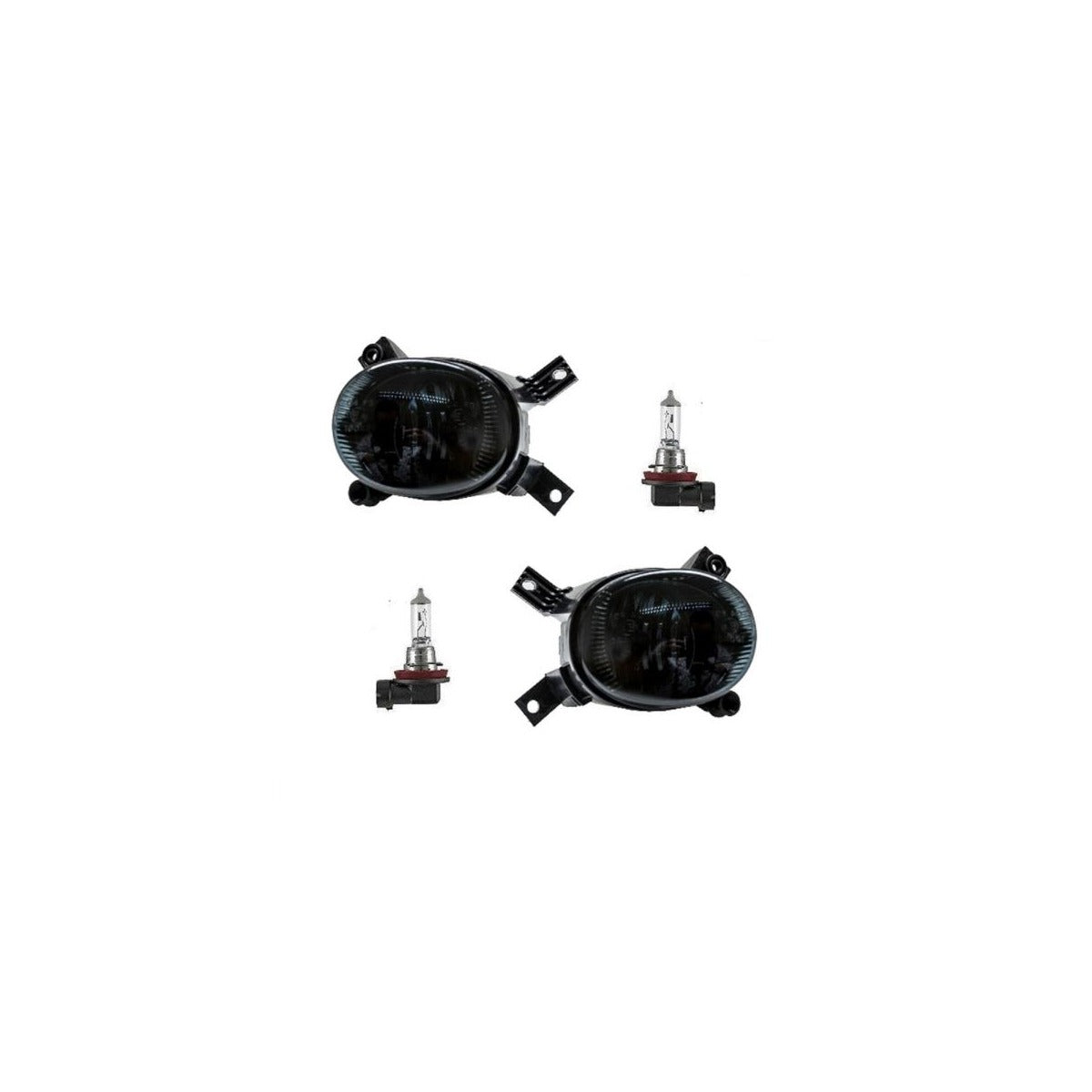 Set Nebelscheinwerfer Smoke Schwarz +H11 passend für Audi A3 8P 03-12 A4 8E B7 04- – Bild 2