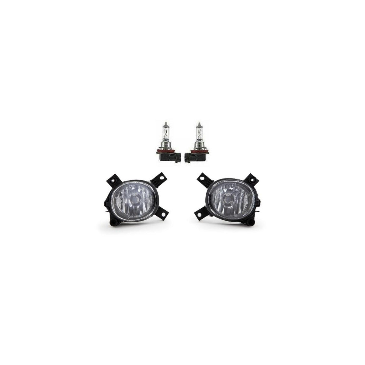 Set Nebelscheinwerfer Smoke klar +H11 passend für Audi A3 8P 03-12 A4 8E B7 04- – Bild 2