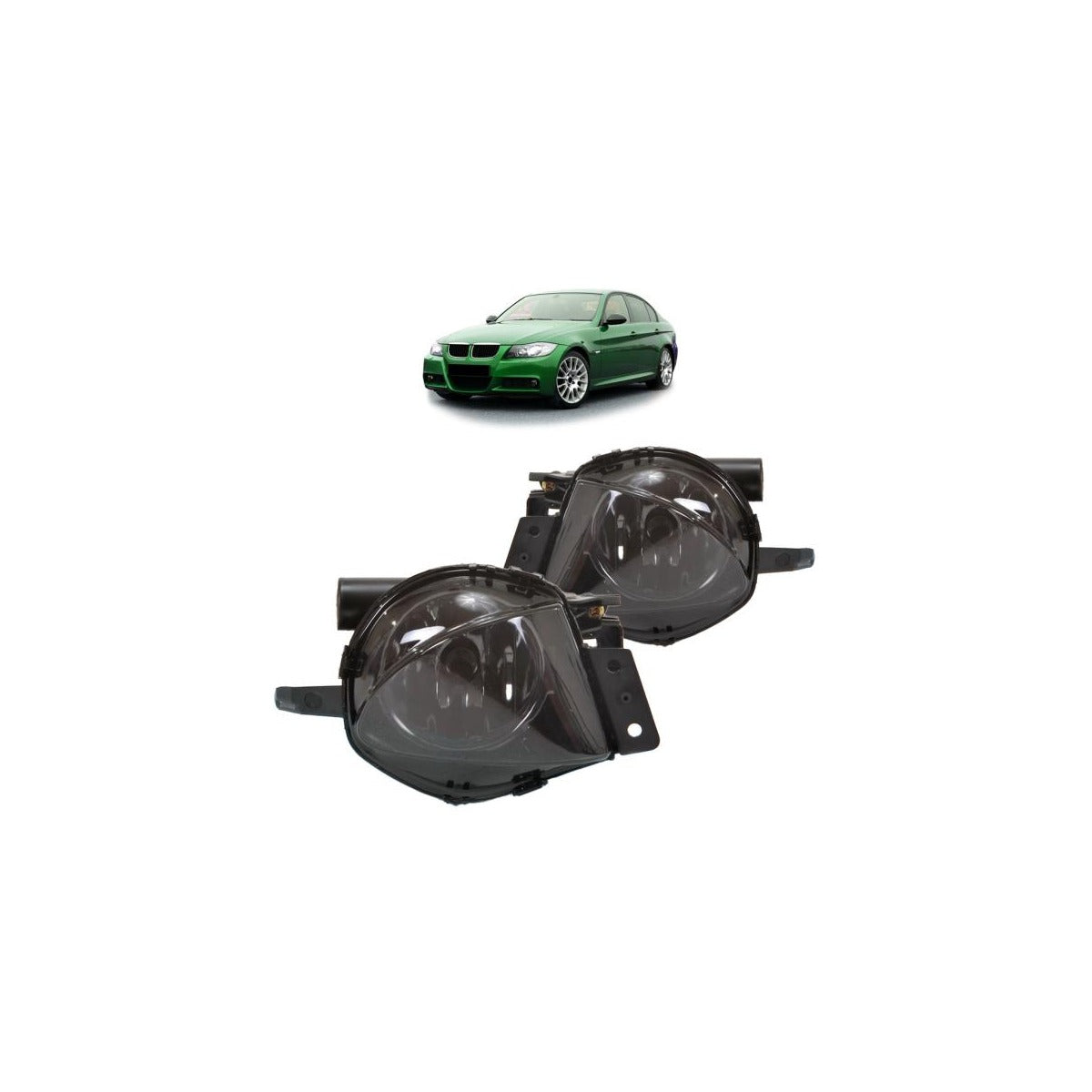 Nebelscheinwerfer SET Nebellampen Smoke passend für BMW 3er E90 E91 ab 2005-2008 – Bild 1