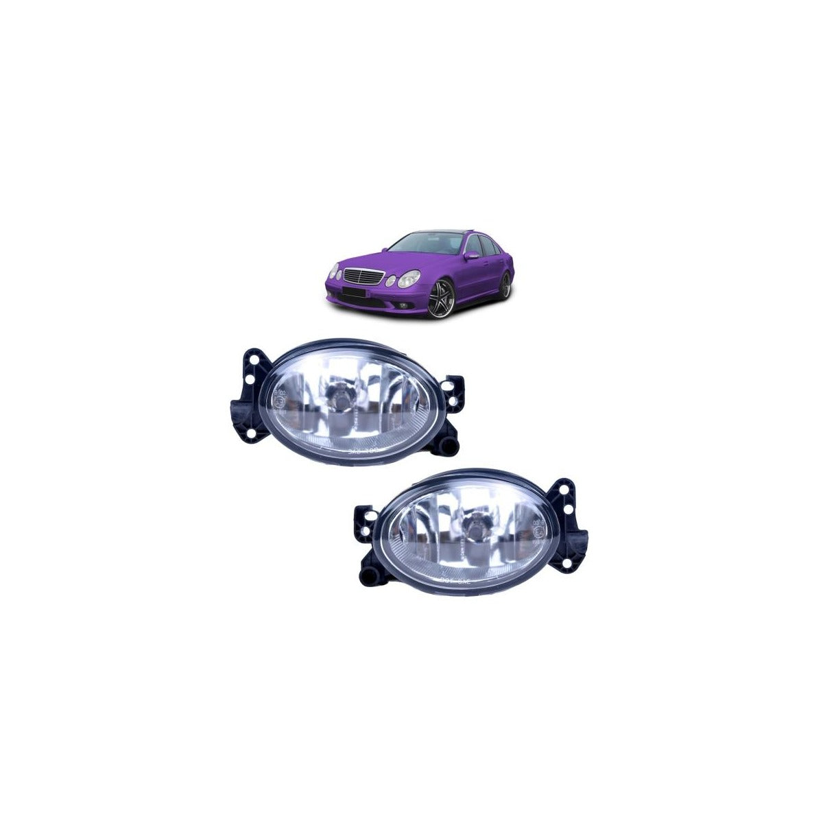 Set Nebelscheinwerfer SET klar passend für Mercedes W251 / V251 X164 W169 W204 S204 W211 S211CLK CLS R230 W164 – Bild 1