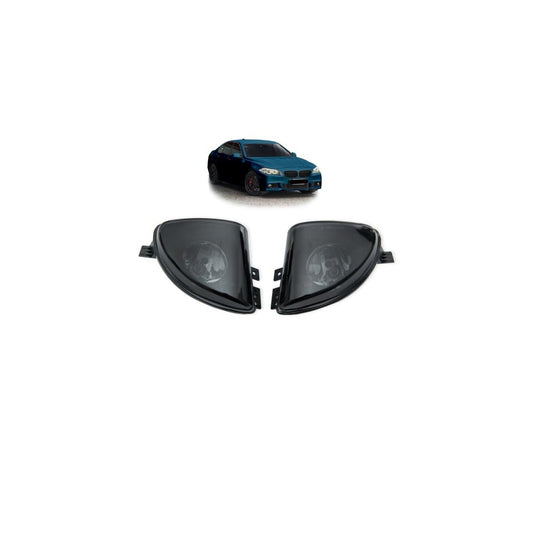 Set Nebelscheinwerfer Klarglas Smoke Schwarz H8 passend für BMW F10 F11 ab 2010-2013 – Bild 1