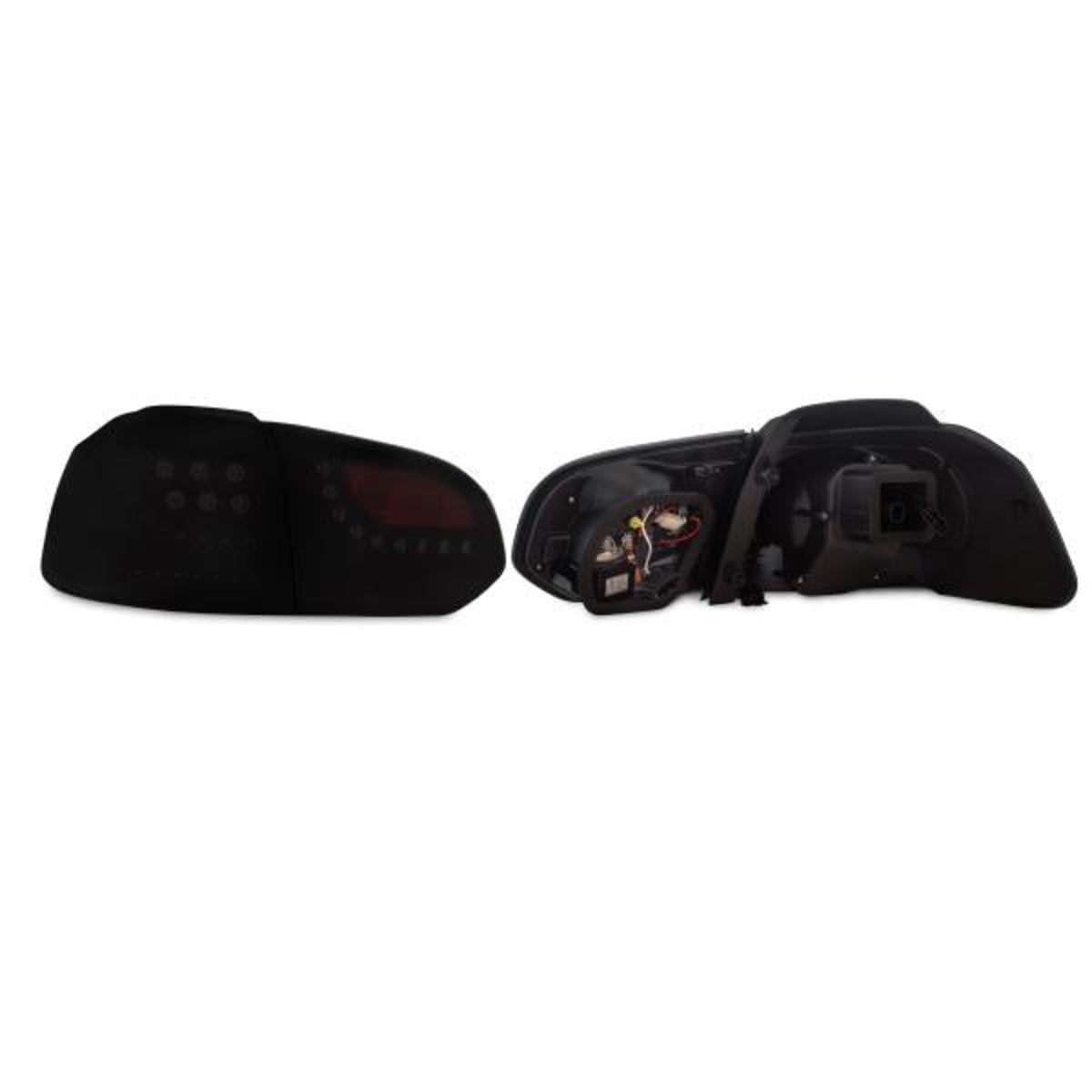 Feux arrière à LED avec clignotants dynamiques adaptés pour VW Golf 6 (2008–2012), noirs