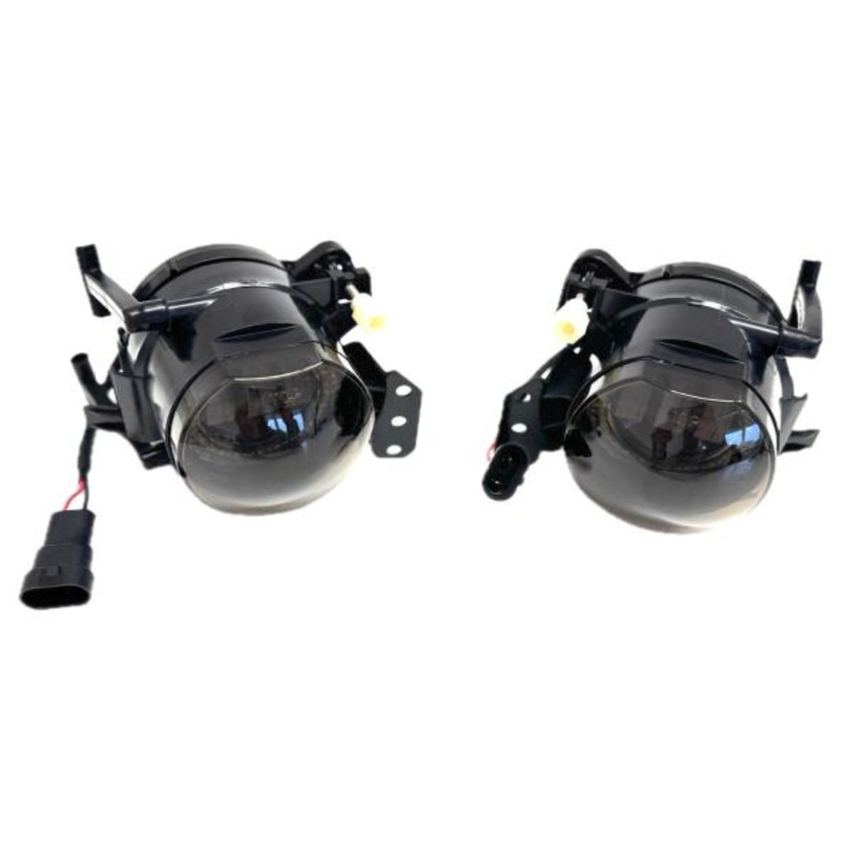 Kit de phares antibrouillard LED adapté pour BMW Série 5 E60 / E61 03-07, Série 3 E90 / 91 04-12, Série 3 E46 Coupé/Cabriolet 03-07 noir/fumé