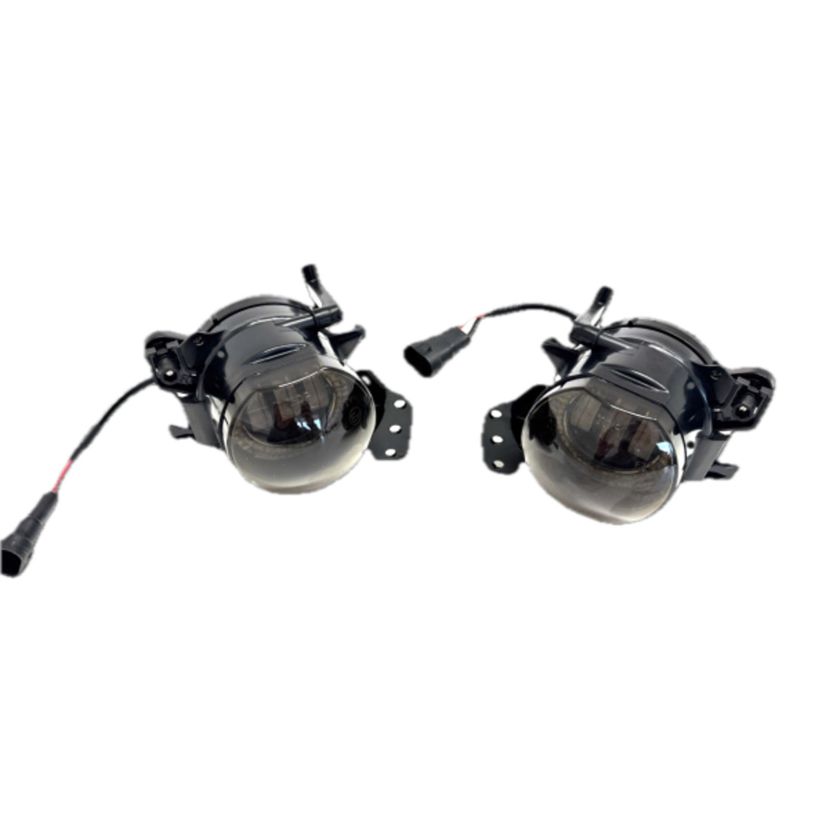 Kit de feux antibrouillard LED adapté pour BMW Série 5 E60 / E61 03-10 noir/fumé (pour pare-chocs M / pack M)