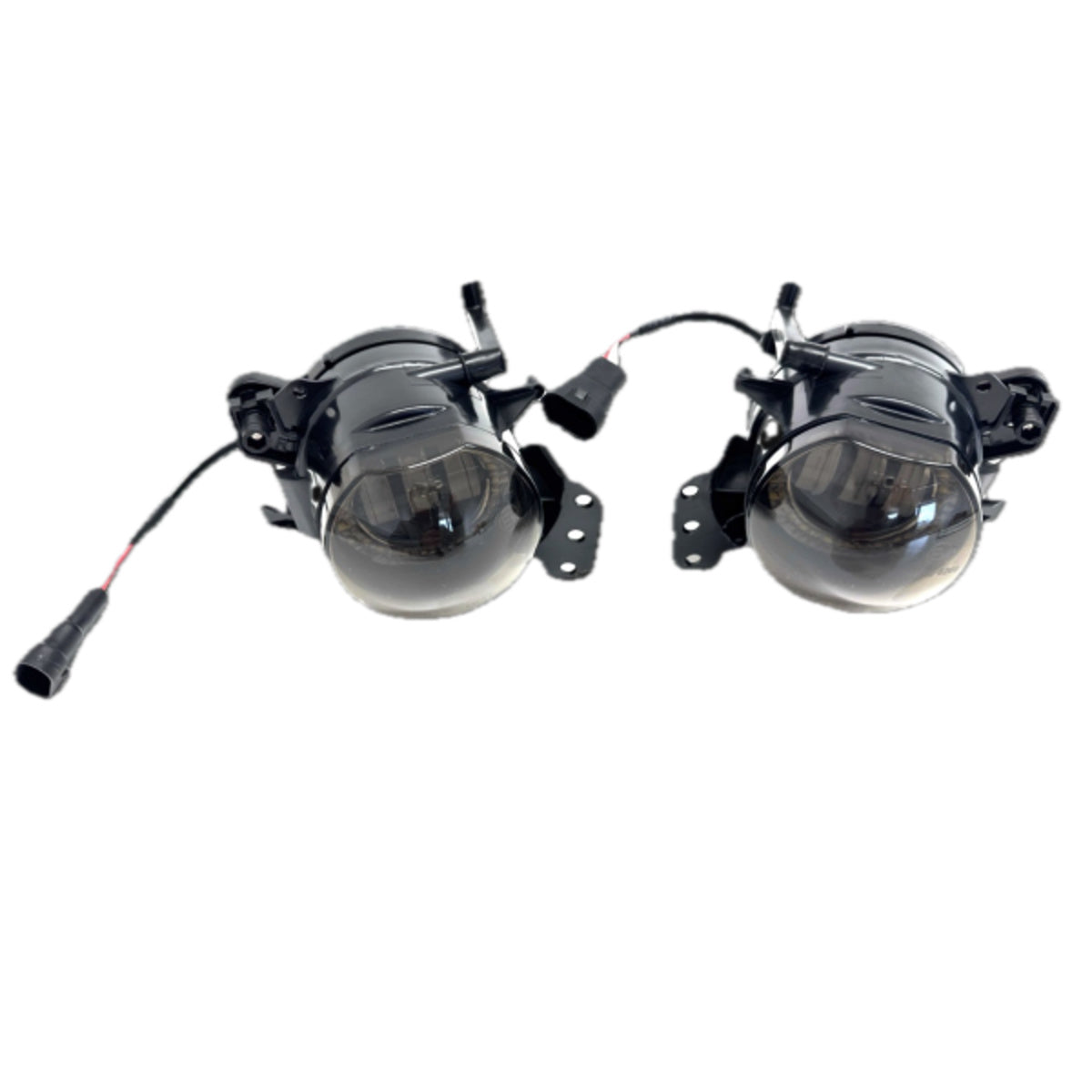 Kit de feux antibrouillard LED adapté pour BMW Série 5 E60 / E61 03-10 noir/fumé (pour pare-chocs M / pack M)