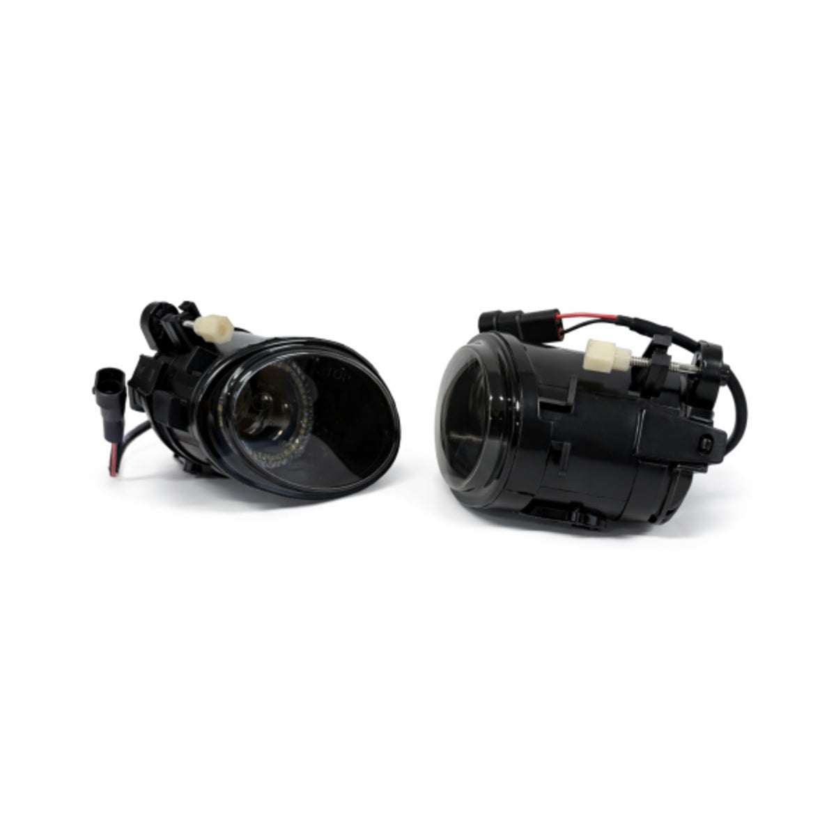 Kit de phares antibrouillard LED adapté pour BMW Série 5 E39 95-04, Série 3 E46 Coupé/Cabriolet/Berline/Break 98-07 noir/fumé (Pack M)