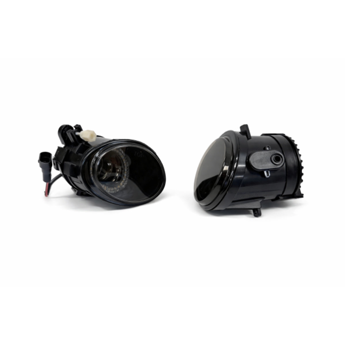 Kit de phares antibrouillard LED adapté pour BMW Série 5 E39 95-04, Série 3 E46 Coupé/Cabriolet/Berline/Break 98-07 noir/fumé (Pack M)