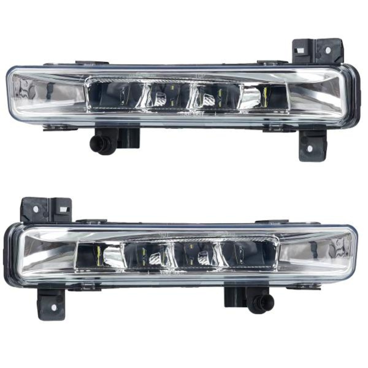 Kit feux antibrouillard/feux de jour à LED pour BMW Série 5 G30/G31 Berline + Touring 16+ / Série 6 G32 17+ chrome/transparent