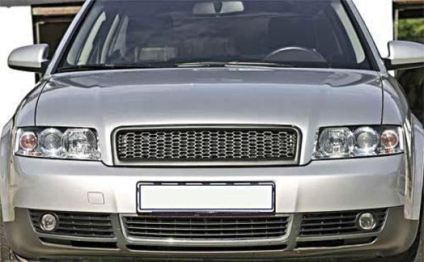 Sportgrill Passend für Audi A4 B6/8E Lüftungsgitter und Waben Front Kühlergrill Grill 01-05