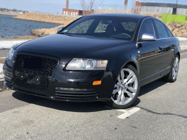 Frontgrill Sport schwarz mit Kennzeichenhalter passend für Audi A6 4F Vor-Facelift