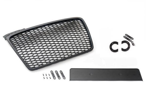 Frontgrill Sport schwarz mit Kennzeichenhalter passend für den Audi A4, B7