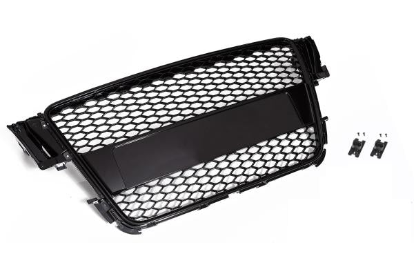 Frontgrill Sport schwarz mit Kennzeichenhalter passend für Audi A5 8T B8 2007-2011
